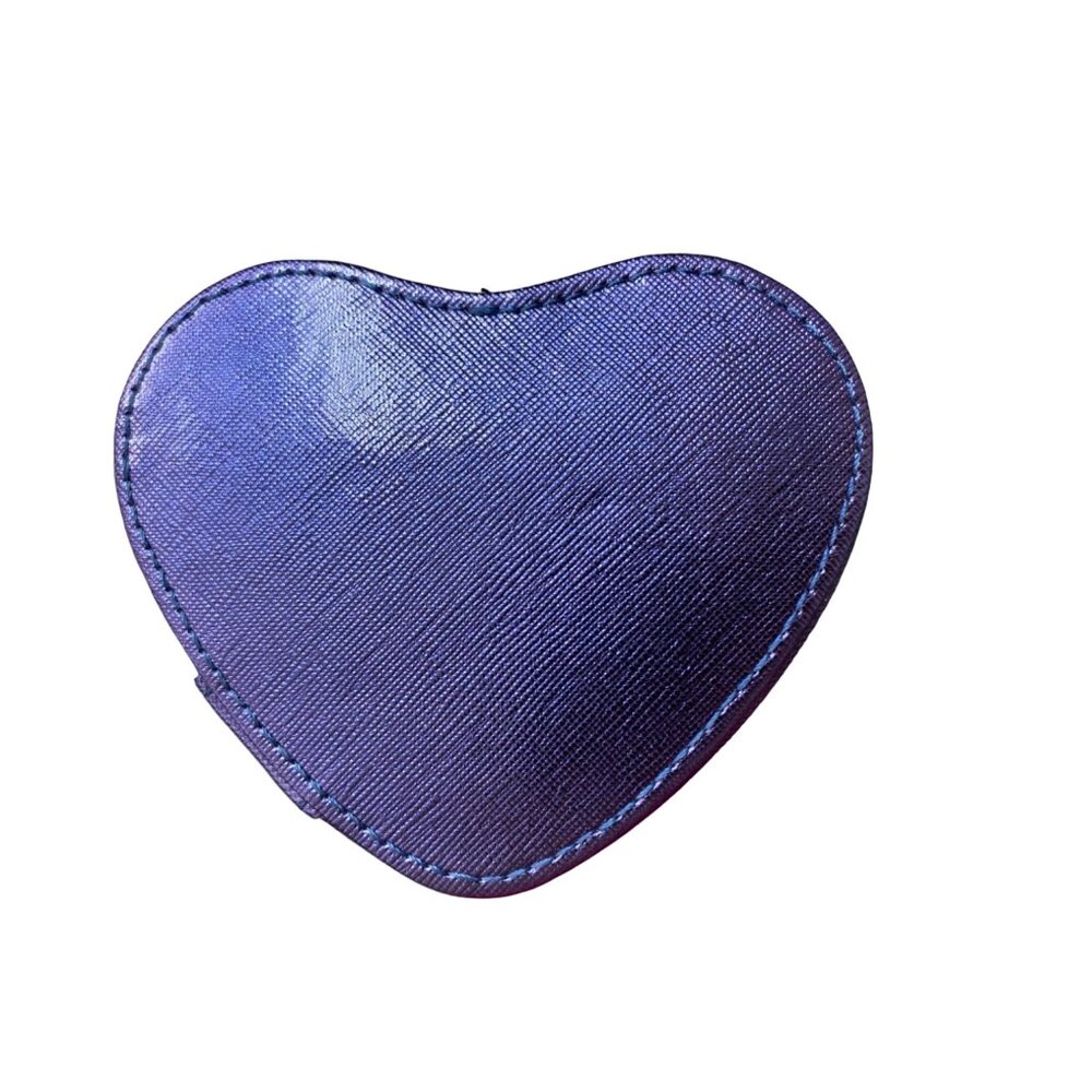 Stella & Max Women’s Heart Shaped Compact Jewelry Box Blue NWD